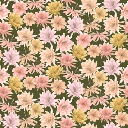 Wzór Mojave Desert Blooms, 2021 (ołówek grafitowy i cyfrowy)