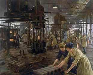 Pracownice fabryki amunicji, 1918