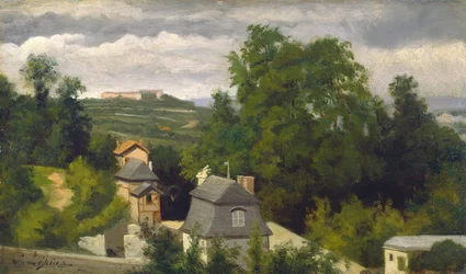 Widok na przedmieścia Caen, 18721875.