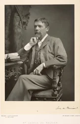 George du Maurier (1834-96), artysta, rysownik i powieściopisarz, fotografia portretowa