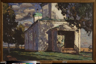 Letni dzień. Malarstwo Stanisława Julianowicza Żukowskiego (Żukowski) (1873-1944), olej na płótnie
