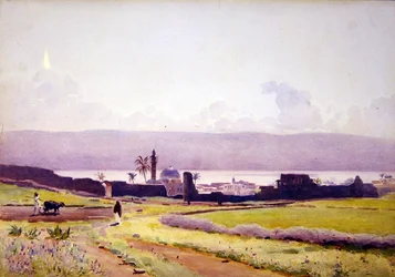 W obrębie murów Tyberiusza, ok. 1905 (akwarela na papierze)