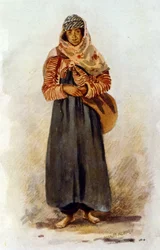 ilustracja przedstawiająca syryjską wieśniaczkę