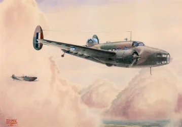 Hudson Light Bomber w locie