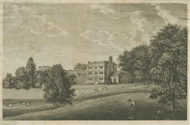 Butterton Hall: grawerowanie i [?XVIII wiek] (druk)