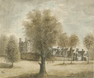 Drayton Bassett - "Drayton Manor": obraz akwarelowy, bd [1789-1793]