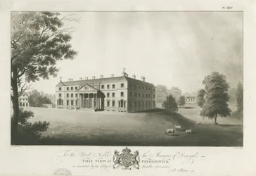 Fisherwick Hall: rycina akwatinta, bd [ok. 1797] (druk)