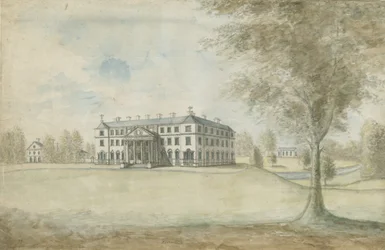 Fisherwick Hall: malarstwo akwarelowe, bd [1774-1802]