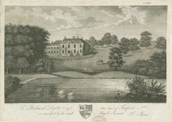 Freeford Hall: grawerowanie, nd [1797] (druk)