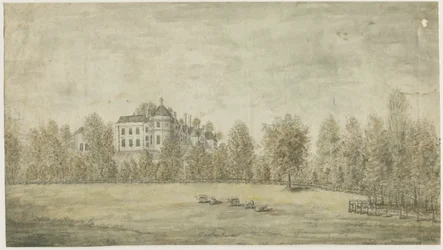 Hagley Hall: malarstwo akwarelowe, bd [1795]