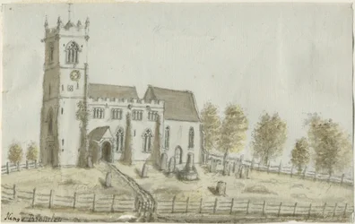 Kings Bromley Church: malarstwo akwarela i [ok. 1796]