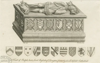 Katedra w Lichfield - Grób Lorda Bassetta: grawerowanie i [ok. 1791] (druk)
