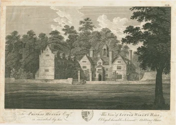 Norton Canes - Little Wyrley Hall: grawerowanie, nd [1762-1802] (druk)