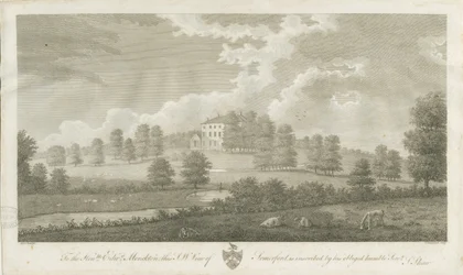 Somerford Hall: rycina, bd [1762-1802] (druk)