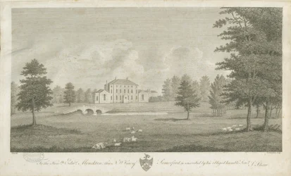 Somerford Hall: grawerowanie i [koniec XVIII wieku] (druk)