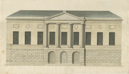 Stafford - County Gaol: obraz malowany akwarelą, bd [ok. 1794] (obraz)