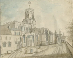 Stafford - Kościół Mariacki: malarstwo akwarela i [ok. 1790] (malarstwo)