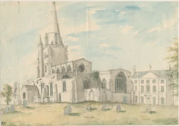 Kościół w Uttoxeter [stary]: malarstwo akwarelowe, bd [1794]