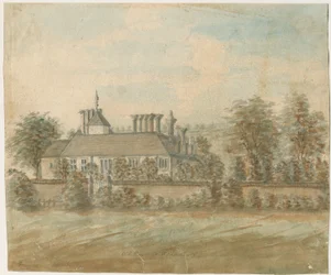 Wednesbury - Stary Dom: malowanie akwarelą, bd [1762-1798]