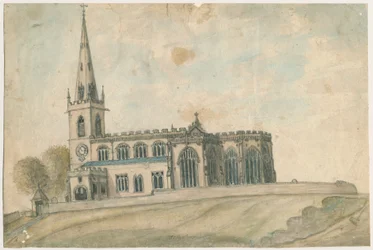 Kościół Wednesbury: malowanie akwarelą, bd [1762-1802]