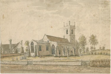 Kościół Yoxall: malarstwo akwarelowe, bd [1762-1802]