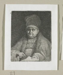 Półpostaciowy portret dostojnika kościelnego