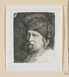 Głowa mężczyzny z turbanem