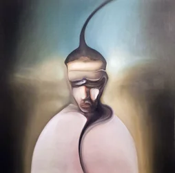 Mroczna surrealistyczna postać