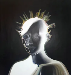 Surrealistyczny abstrakcyjny portret
