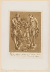 Saturnus, zakochana Wenus Plafondschilderingen van de Loggia di Galatea in de Villa Farnesina te Rome (tytuł serii)