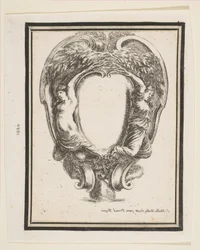 Kartusz z kaczką i nimfami, 1647.