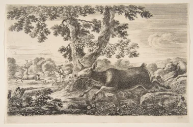 Polowanie na jelenie, z Polowania na zwierzęta Polowania na różne zwierzęta, ca. 1654.