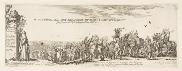 Wjazd Poselstwa Polskiego do Rzymu, 1633.