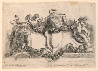 Tarcza nr 18 z "Zbiór różnych kaprysów i dziewięciu wynalazków folderów i ozdób"