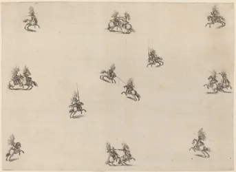 Walczący kawalerzyści, 1652.