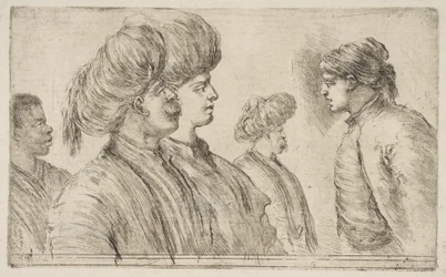 Czterech Turków i czarny mężczyzna, ok. 1662.