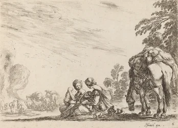 Cyganie w spoczynku, 1642 r.