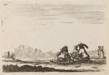 Panowie i damy rozmawiają, 1642.