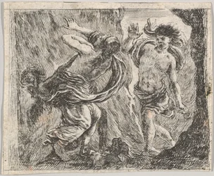Orfeusz i Eurydyka, z Game of Mythology Jeu de la Mythologie, 1644.