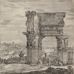 Świątynia Zgody i Forum Romanum, 1656.