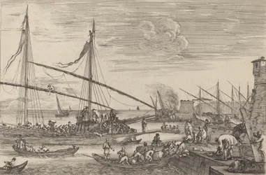 Fortyfikacje w Livorno, prawdopodobnie ok. 16541655.