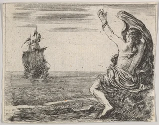 Tezeusz i Ariadna z Game of Mythology Jeu de la Mythologie, 1644.
