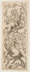Dwie kozy gryzące gałązki, ca. 1653.