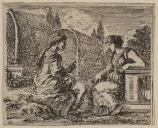 Vertumnus i Pomona z Game of Mythology Jeu de la Mythologie, 1644.