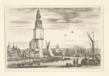 Widok Amsterdamu, z serii Widoki portów morskich
