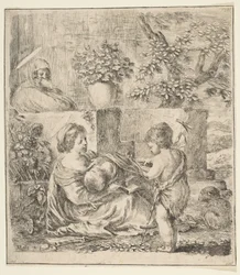 Dziewica z Dzieciątkiem ze św. Janem Chrzcicielem i św. 1641.