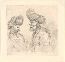 Dwóch Turków w turbanach
