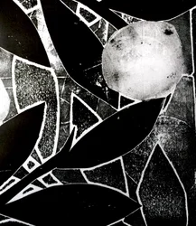 Księżycowe drzewo, 2016 (kolaż monoprint)