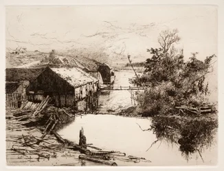 Młyny w Mispek, NB, 1884.
