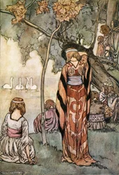 „Zrobili obóz i śpiewały im łabędzie”, ok. 1910.